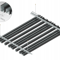 Кубическая рейка KRAFT 35x45 мм