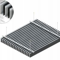 Кубическая рейка KRAFT 35x105 мм