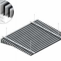 Кубическая рейка KRAFT 35x55 мм