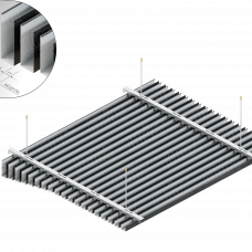 Кубическая рейка KRAFT 35x55 мм